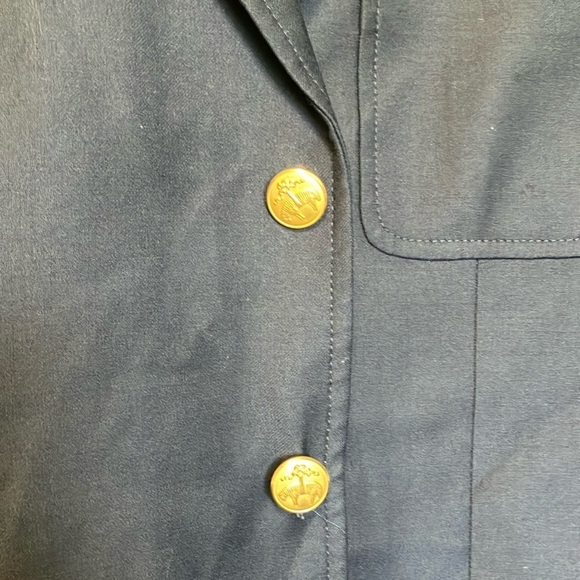Brooks Brothers Loro Piana Navy Blazer with Gold Buttons - Picture 3 of 8